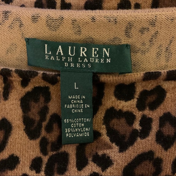 LAUREN Ralph Lauren Leopard Sweater Dress - Picture 5 of 7
